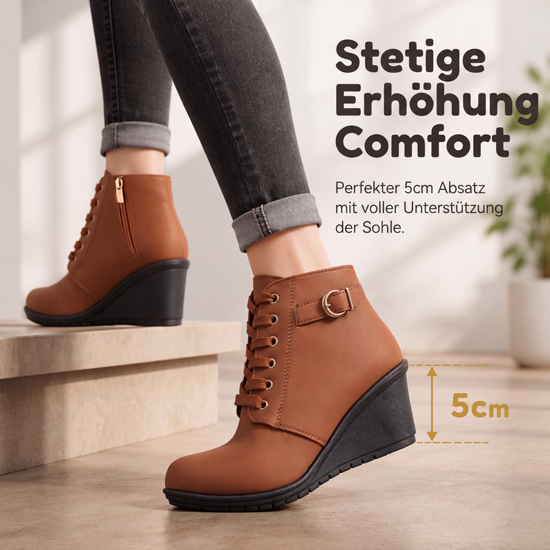 📢📢50% Rabatt!!! 🎉✨ Keilstiefeletten für Damen – Bequeme Keilabsätze, modisches Design und weiches Innenfutter – perfekt für einen stilvollen Auftritt an kühlen Tagen