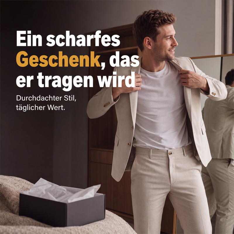 👔 50 % RABATT | Gepflegter Business-Look & flexibler Tragekomfort – Herren 2-teiliges Stretch-Anzug-Set