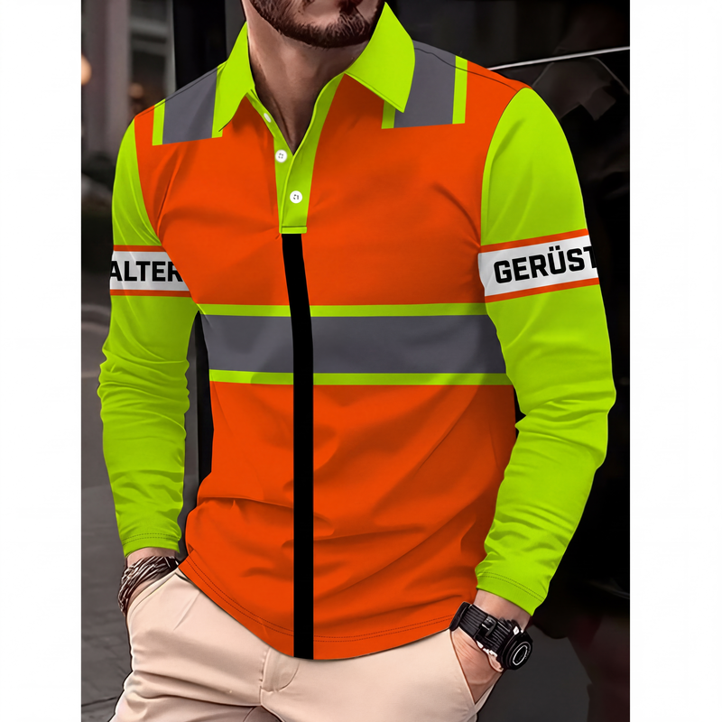 ⏰ Letzte Welle – Lager fast leer – 50% endet jederzeit ！Langarmshirt für Herren mit hoher Sichtbarkeit