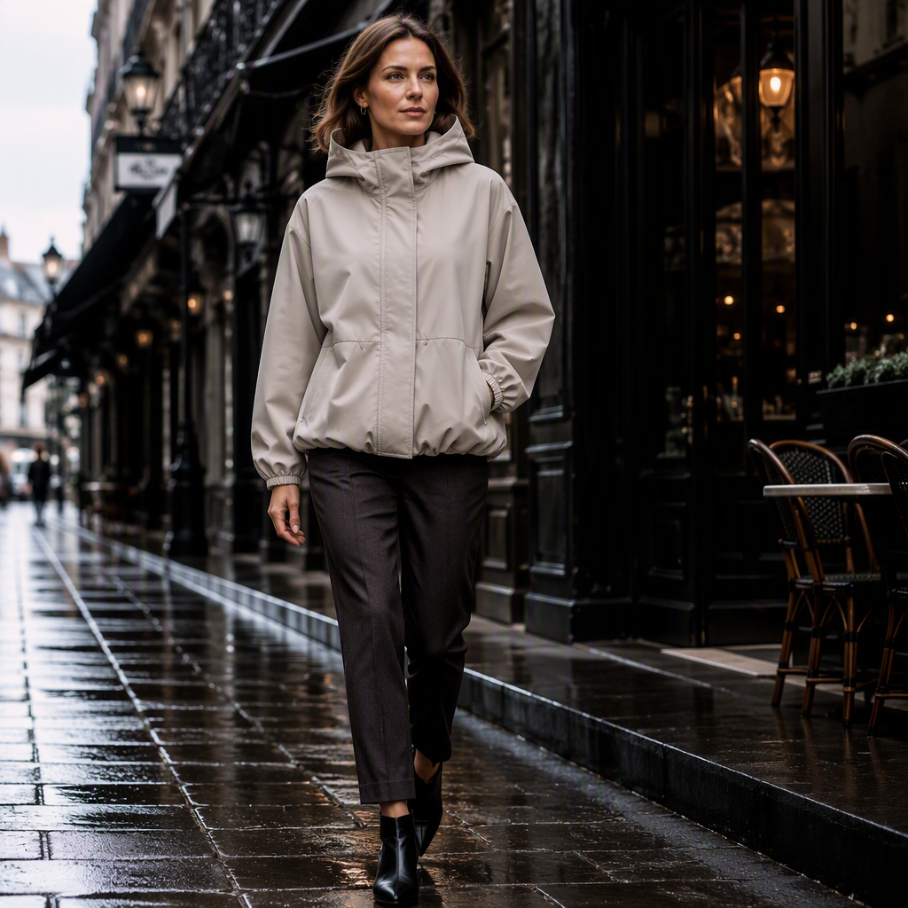 Leichte kurze Windjacke für Damen