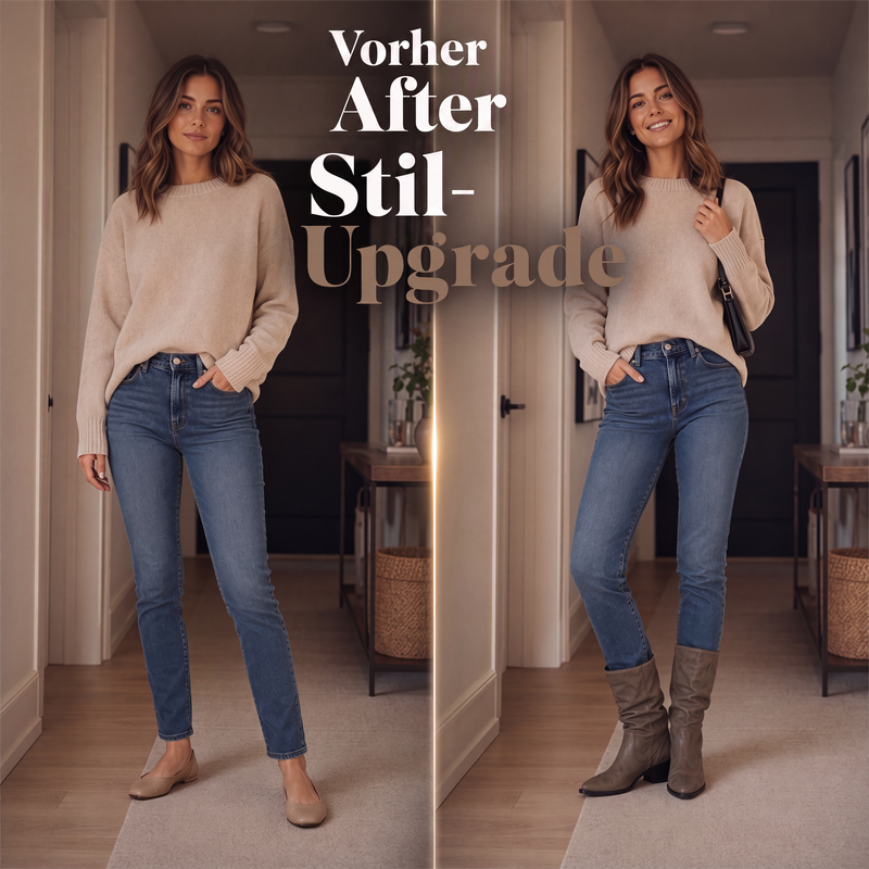 Damen-Stiefel mit spitzer Zehenpartie und Blockabsatz