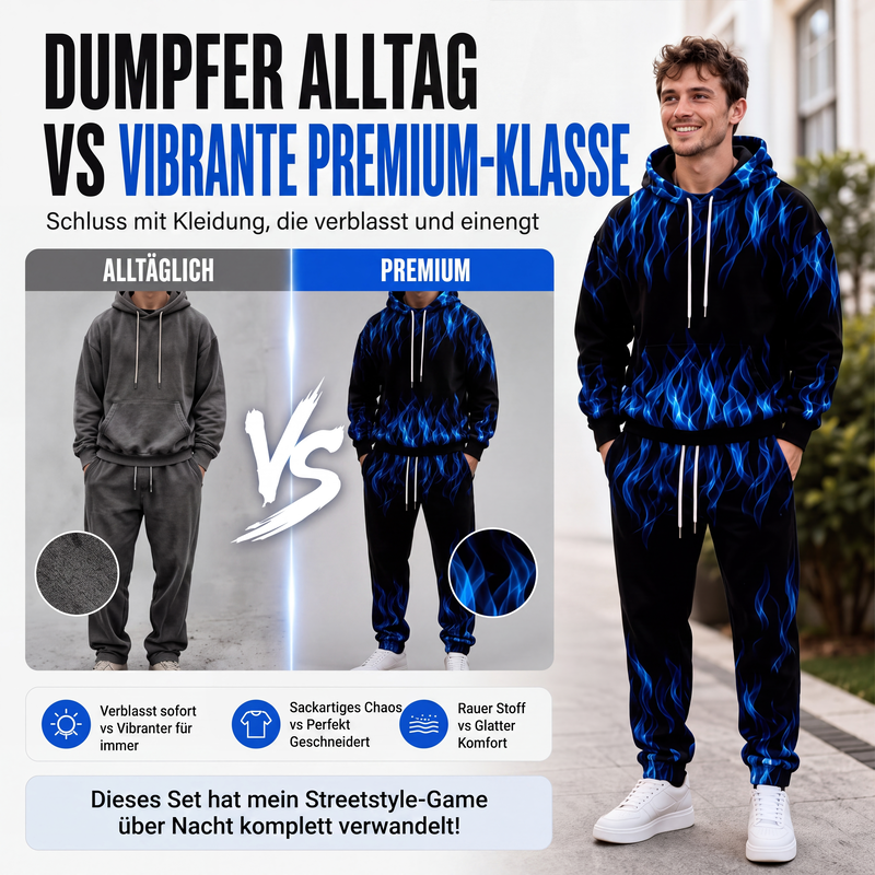 👕 50% Rabatt | Lässiger Komfort & markanter Style – Herren Hoodie-Set