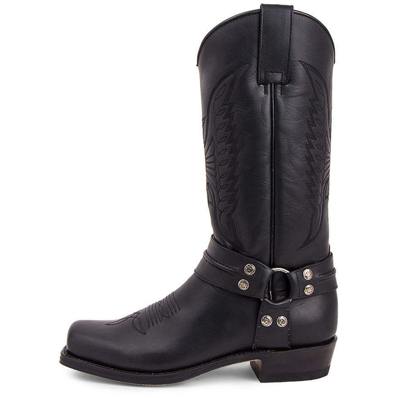 Westliche Cowboystiefel mit quadratischer Kappe für Herren
