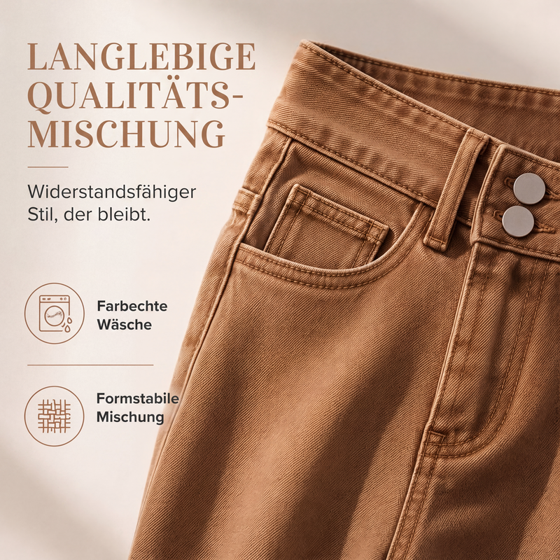 👖 50% Rabatt | Schmeichelhafte High-Waist-Passform & Komfort – Weitbein-Jeans