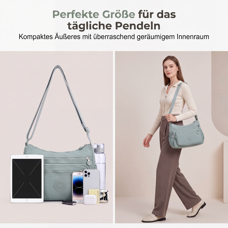 Umhängetasche mit mehreren Fächern