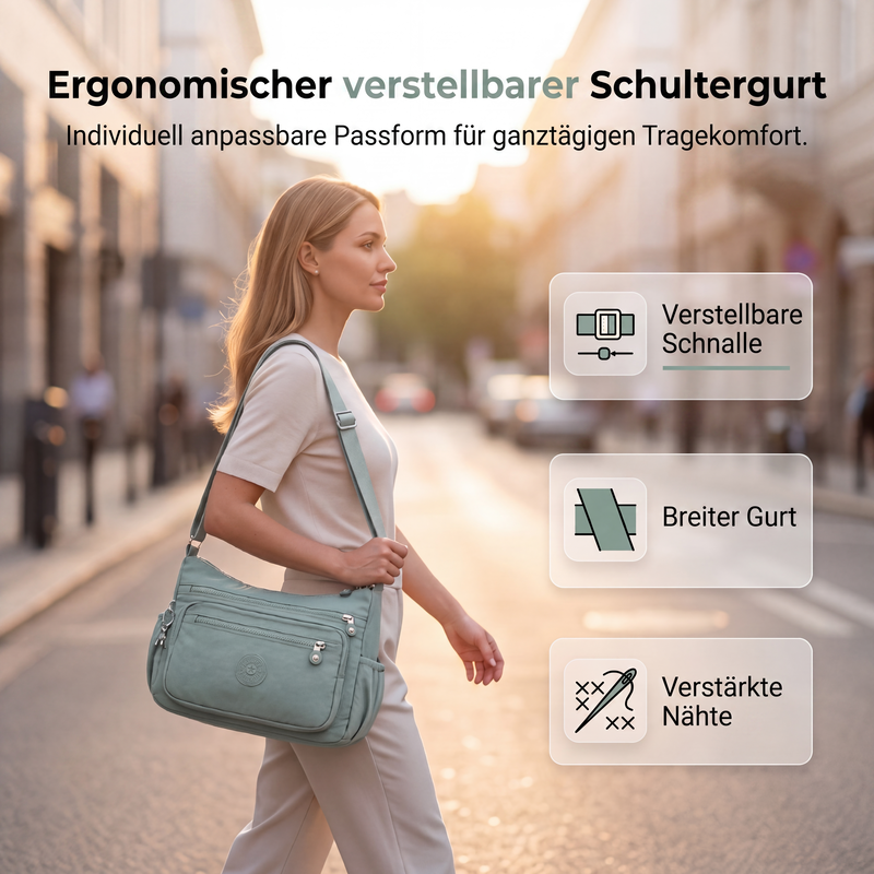 Umhängetasche mit mehreren Fächern