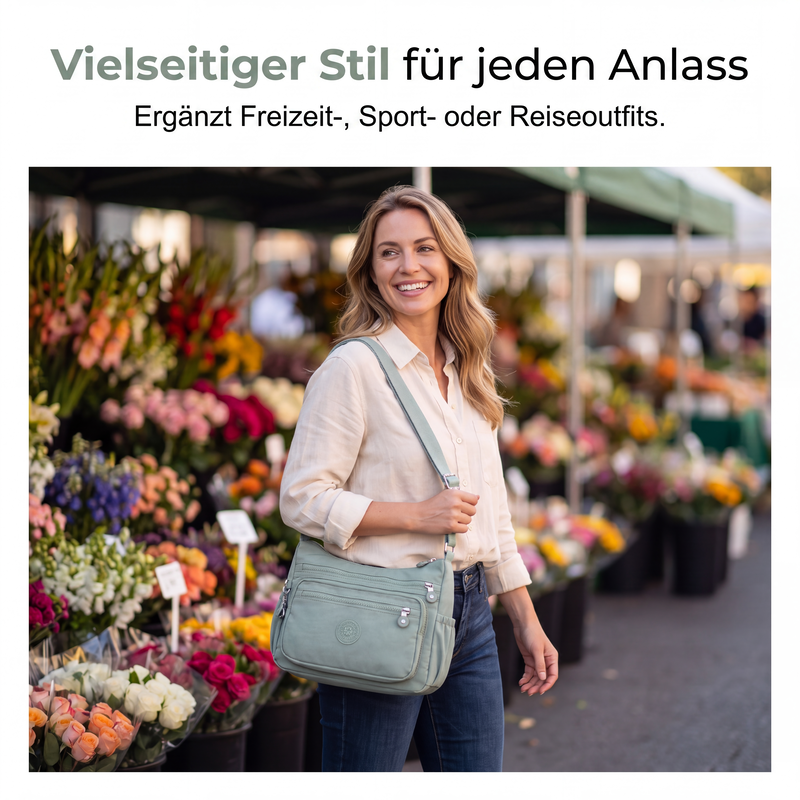 Umhängetasche mit mehreren Fächern