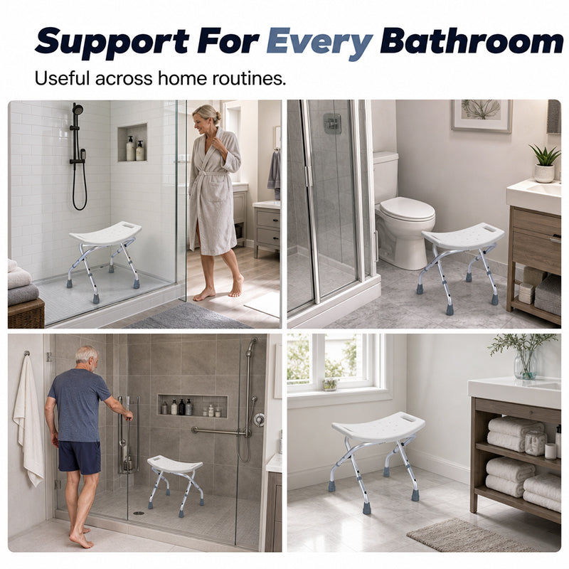 🪑 50% RABATT! 🚿 Faltbarer Duschstuhl – Robust, rostfrei & stabil ✨