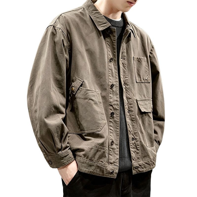 📢🎉50%Rabatt!!!🛍️✨Klassische locker sitzende Cargojacke für Herren