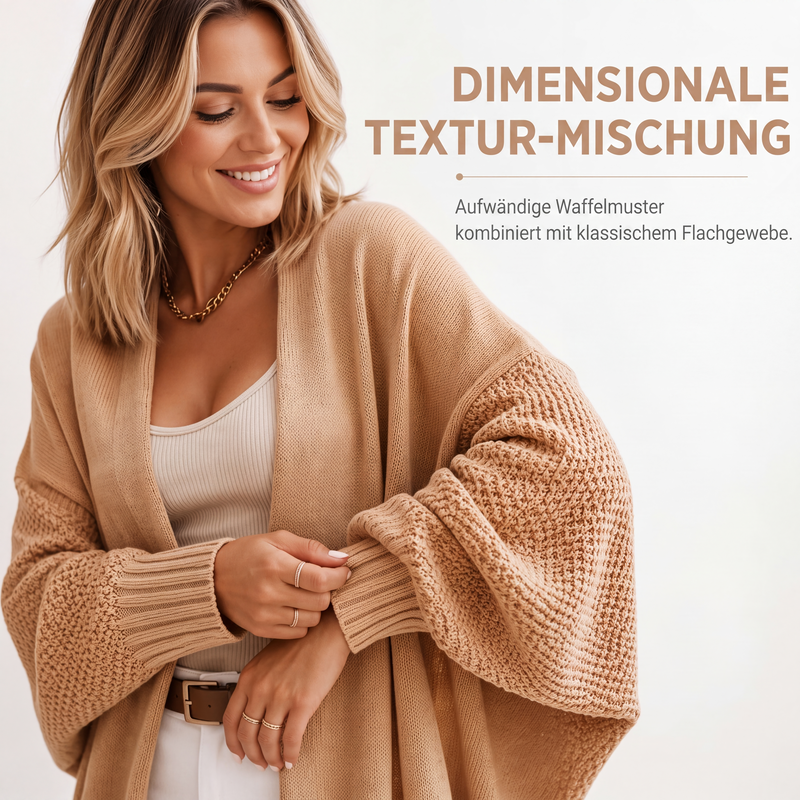 Weit geschnittene Strickjacke für Damen