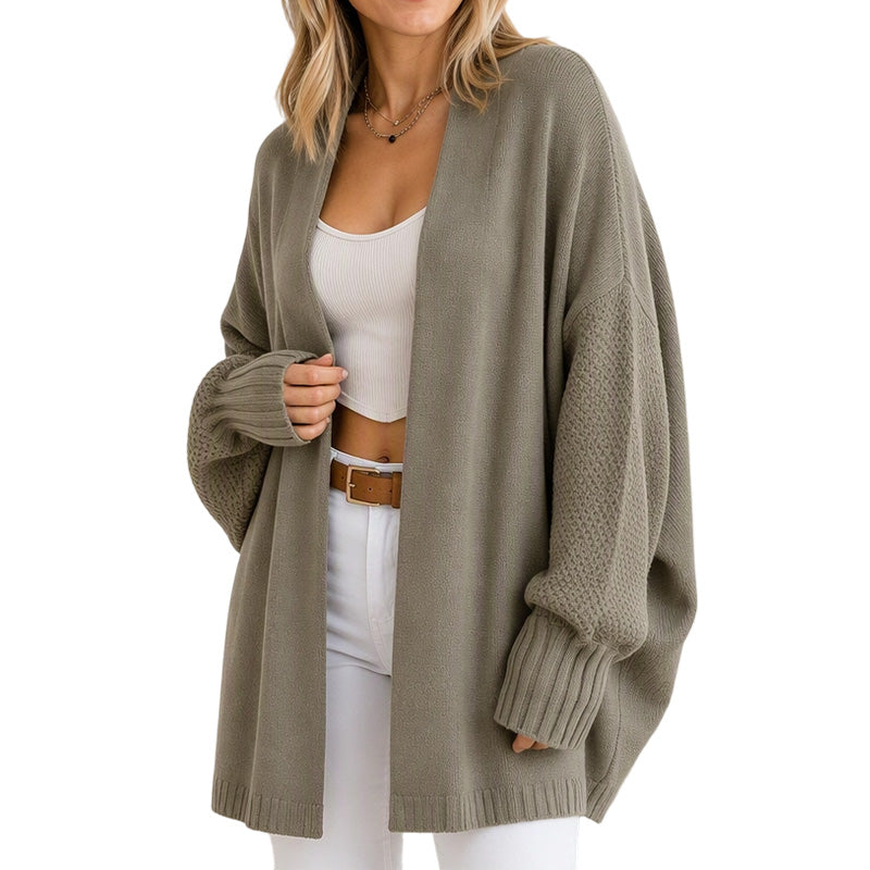 Weit geschnittene Strickjacke für Damen