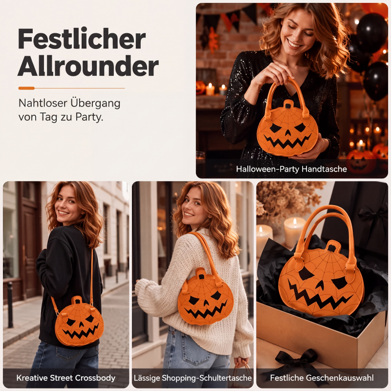 Niedliche Halloween-Kürbis-Handtasche