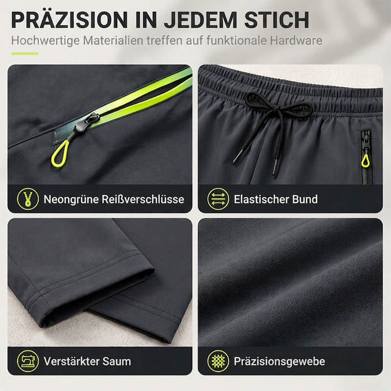 Legere Sport-/Traininghosen für Damen mit Reißverschlusstaschen