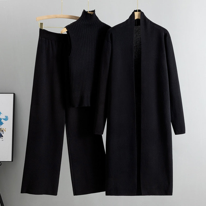 💞 Über 100.000 verkauft – versandkostenfrei– jetzt zum halben Preis Herbst Ärmellose Weste ＆ Cardigan ＆ Hose 3-teiliges Set