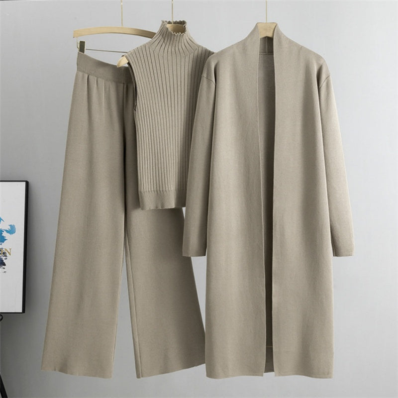 💞 Über 100.000 verkauft – versandkostenfrei– jetzt zum halben Preis Herbst Ärmellose Weste ＆ Cardigan ＆ Hose 3-teiliges Set
