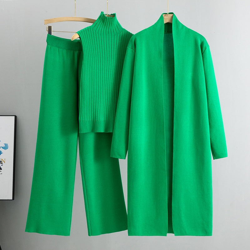 💞 Über 100.000 verkauft – versandkostenfrei– jetzt zum halben Preis Herbst Ärmellose Weste ＆ Cardigan ＆ Hose 3-teiliges Set