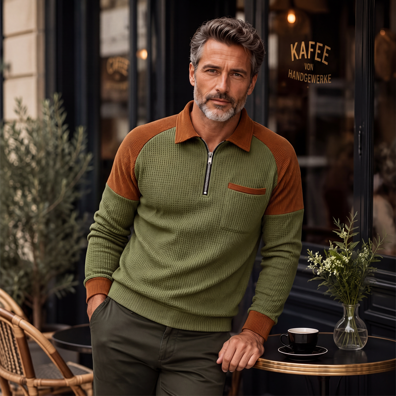 🧶 50% Rabatt | Strukturierter Komfort & sportlicher Style – Quarter-Zip Sweatshirt