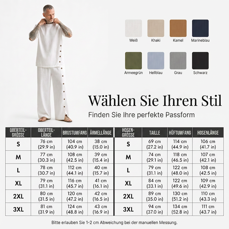 👔 50% Rabatt | Gepflegter Style ohne Styling-Stress – Herren 2-teiliges Set