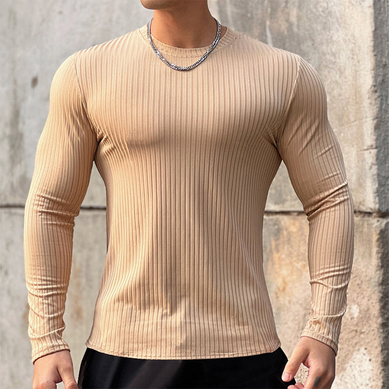 ⌛ Fast ausverkauft – Jetzt sichern💥 Einfarbiges Langarm-Basic-Pullover für Herren