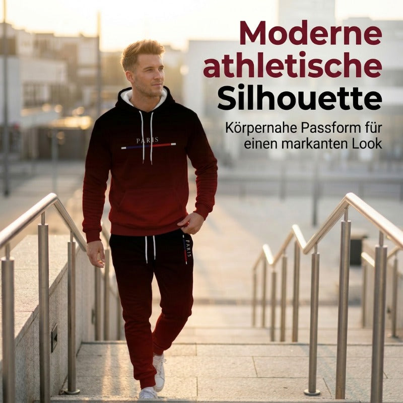 📢📢50%Rabatt!!!🎉🔥 Komplett mit Hoodie & Hose — Mit Kängurutasche und Kordelzug am Bund. Perfekt für das Gym und die Straße!