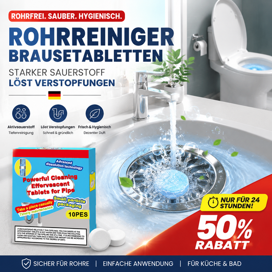 Gluschwein - 🔥🎁 2+1 GRATIS!!🥳 💞 50K+ VERKAUFT! ⚡💧 Leistungsstarke Brausetabletten zur Rohrreinigung