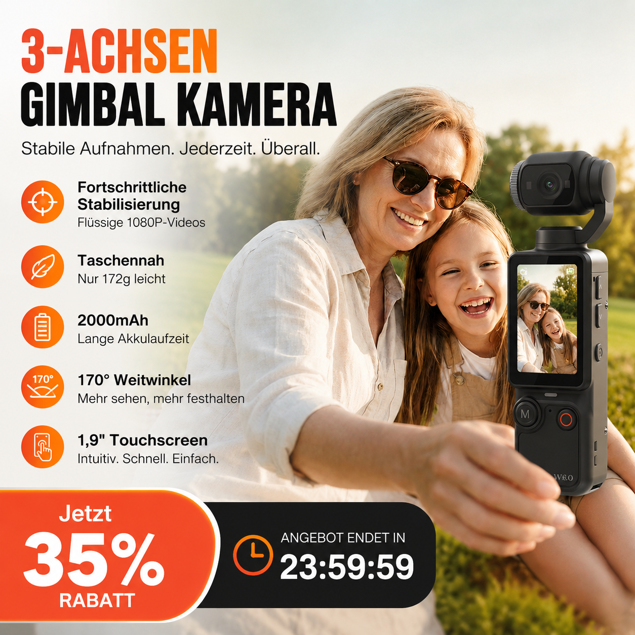 📸✨ 【Limitierte Auflage – 50 % Rabatt】Taschenkamera mit klappbarem Display – Selfies perfekt in Szene setzen 📱💄 sofort teilen, ohne Nachbearbeitung