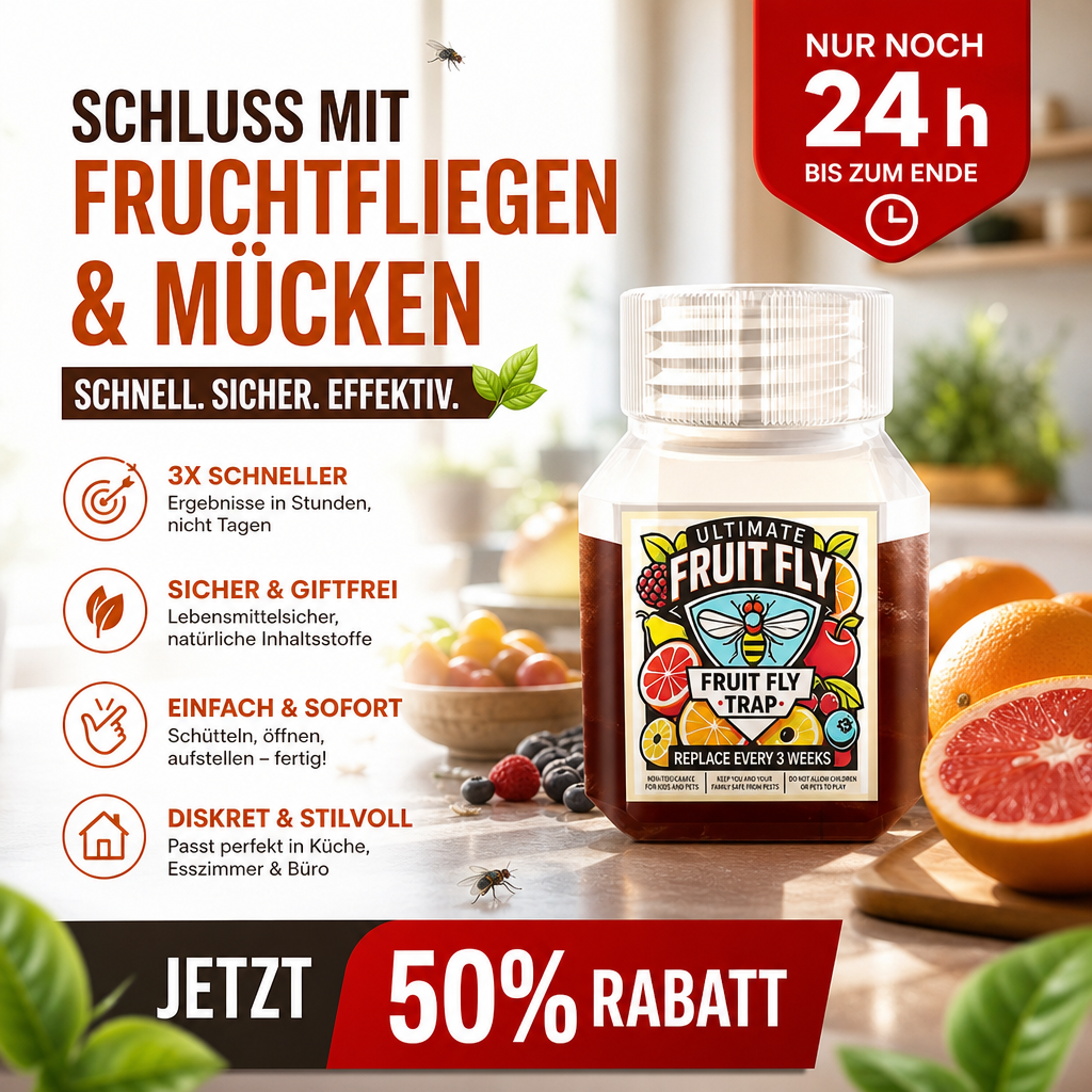 🔥 Heute -50 % 🍎 Lockstoff für Fruchtfliegenfallen