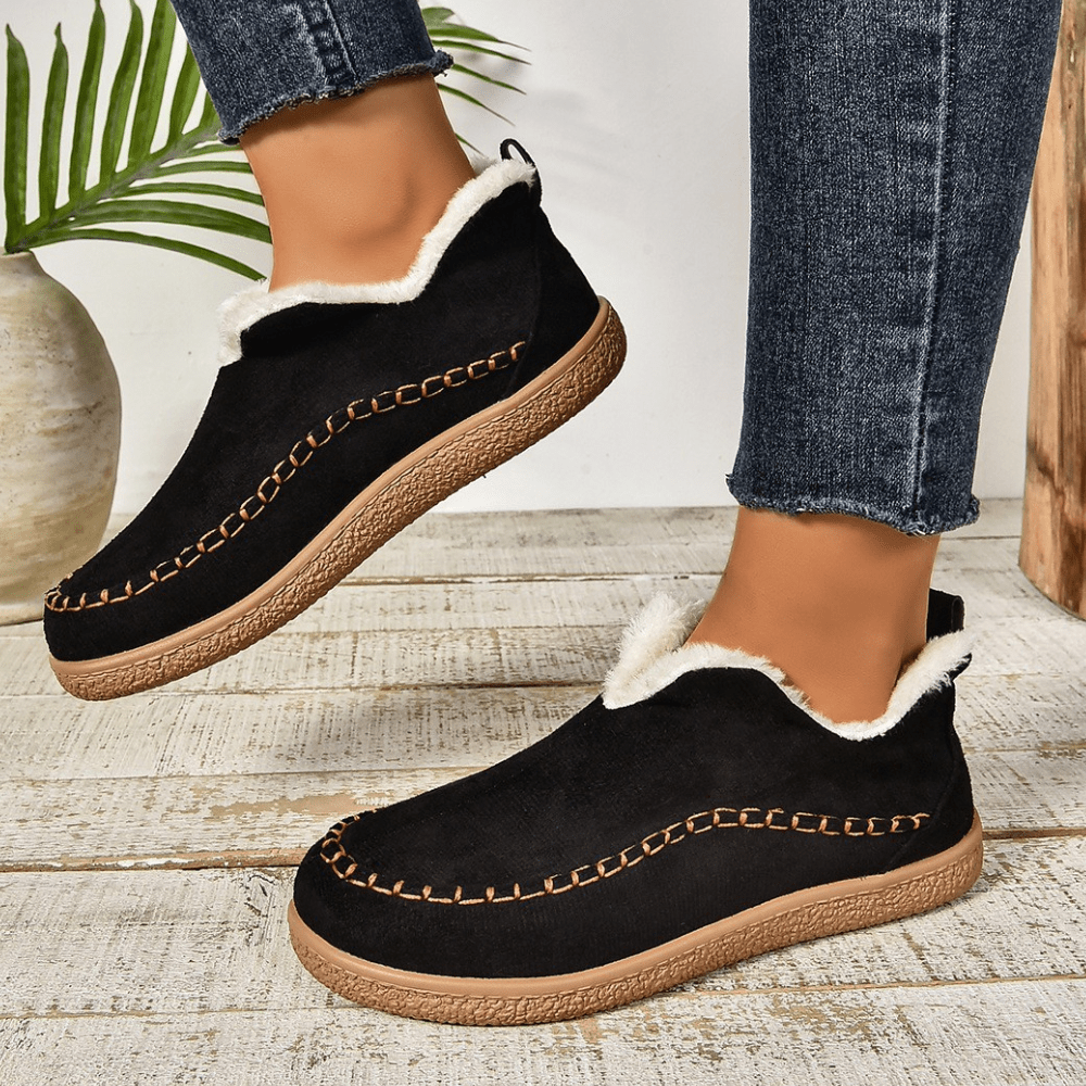 Warme Winterstiefel mit Futter aus Fleece und rutschfesten Sohlen