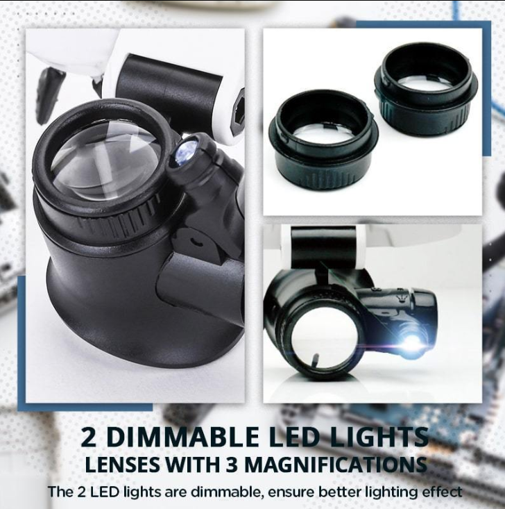 Gluschwein - 👓 50% RABATT! 🔍 LED-Lupenbrille – 23-fache Vergrößerung, Hell & Handsfrei für Präzisionsarbeiten ✨
