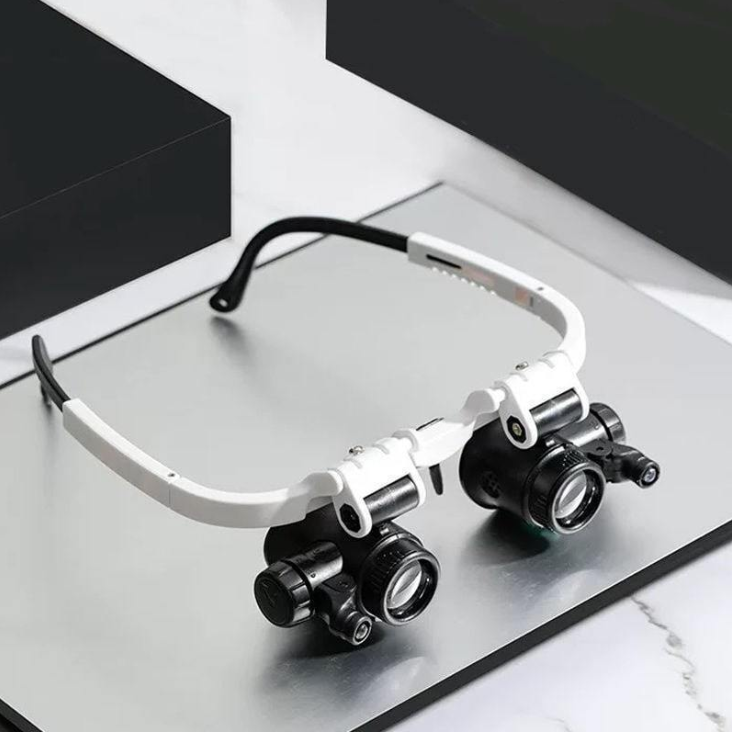 Gluschwein - 👓 50% RABATT! 🔍 LED-Lupenbrille – 23-fache Vergrößerung, Hell & Handsfrei für Präzisionsarbeiten ✨